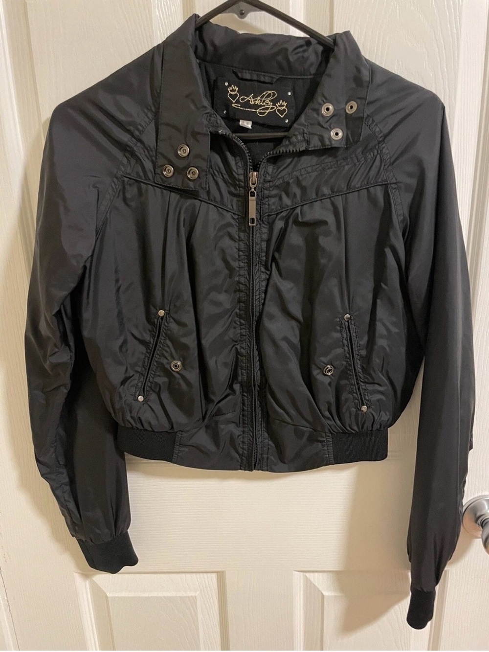 Ashley By 26 International Black Women’s Lightweight Bomber Jacket